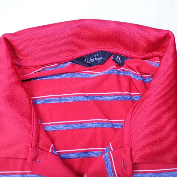 Walter Hagen Golf Polo Shirt Mens Red Short Sleeve Regular Fit XL - Picture 2 of 8